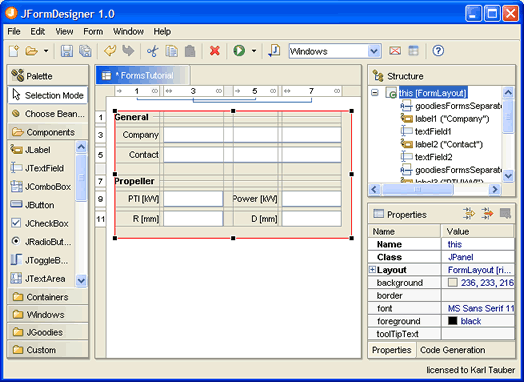 JFormDesigner 1.0