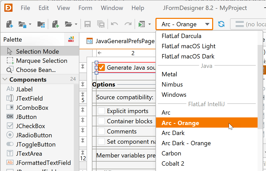 FlatLaf IntelliJ themes