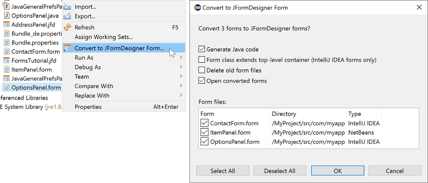 Eclipse plug-in | JFormDesigner - Java/Swing GUI Designer