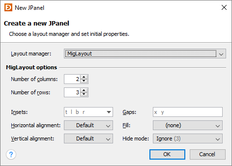 Layout properties