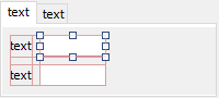 Tab with border