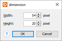 Dimension editor
