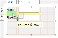 Auto-insert row between